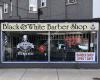 Black and white barber shop